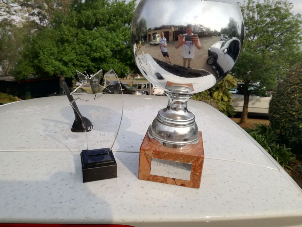 The Junior Trophy coming home